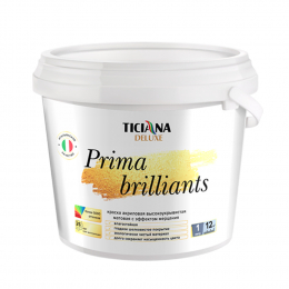 Prima brilliants - краска акриловая высокоукрывистая c эффектом мерцания TICIANA DELUXE