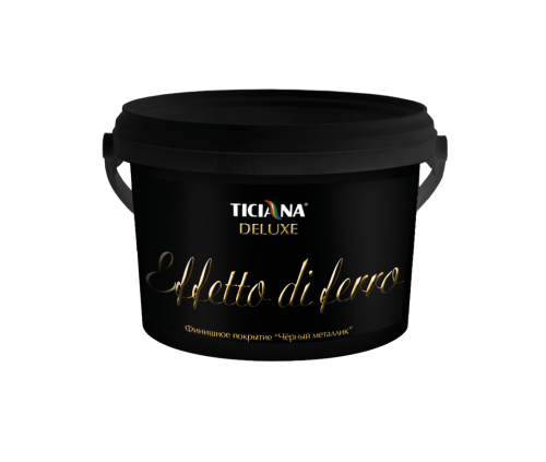Effetto di ferro - покрытие финишное черный металлик TICIANA DELUXE